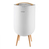 VEVOR Towel Warmers for Bathroom with Bluetooth Speaker and Ambient Light, Rapid Heated Towel Bucket, Auto Shut Off, 4 Adjustable Timer, Fits Oversized Towels, Blankets, Bathrobes, for Women, White