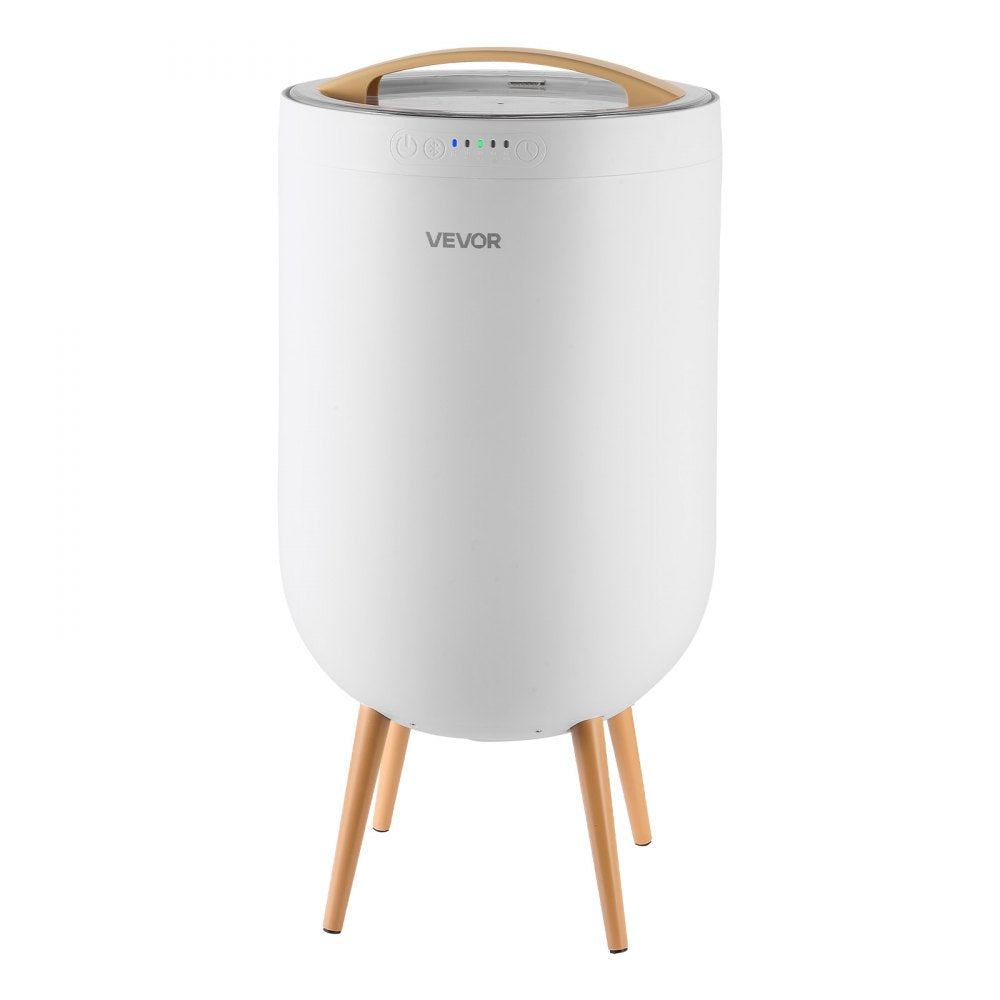 VEVOR Towel Warmers for Bathroom with Bluetooth Speaker and Ambient Light, Rapid Heated Towel Bucket, Auto Shut Off, 4 Adjustable Timer, Fits Oversized Towels, Blankets, Bathrobes, for Women, White