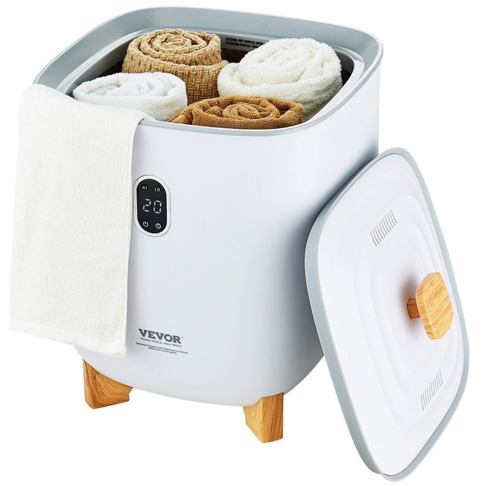 VEVOR Towel Warmers for Bathroom, 25 L Towel Warmer Bucket with Auto Shut Off for Spa Fits up to 5 Oversized Bath Towels, Blankets, Clothes, Bathrobes, PJ's and More