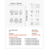 VEVOR Cutting Dies, 10 Pieces Metal Die Cuts, Compatible with VEVOR Die Cutting and Embossing Machine, Letters, Numbers, Tree Patterns, Cut Dies for Scrapbooking, Card Making, DIY Paper Crafting