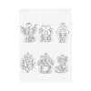 VEVOR Cutting Dies, 10 Pieces Metal Die Cuts, Compatible with VEVOR Die Cutting and Embossing Machine, Letters, Numbers, Tree Patterns, Cut Dies for Scrapbooking, Card Making, DIY Paper Crafting