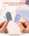 VEVOR Cutting Dies, 10 Pieces Metal Die Cuts, Compatible with VEVOR Die Cutting and Embossing Machine, Letters, Numbers, Tree Patterns, Cut Dies for Scrapbooking, Card Making, DIY Paper Crafting