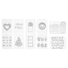 VEVOR Cutting Dies, 10 Pieces Metal Die Cuts, Compatible with VEVOR Die Cutting and Embossing Machine, Letters, Numbers, Tree Patterns, Cut Dies for Scrapbooking, Card Making, DIY Paper Crafting