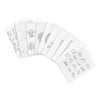 VEVOR Cutting Dies, 10 Pieces Metal Die Cuts, Compatible with VEVOR Die Cutting and Embossing Machine, Letters, Numbers, Tree Patterns, Cut Dies for Scrapbooking, Card Making, DIY Paper Crafting