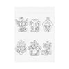 VEVOR Cutting Dies, 10 Pieces Metal Die Cuts, Compatible with VEVOR Die Cutting and Embossing Machine, Letters, Numbers, Tree Patterns, Cut Dies for Scrapbooking, Card Making, DIY Paper Crafting