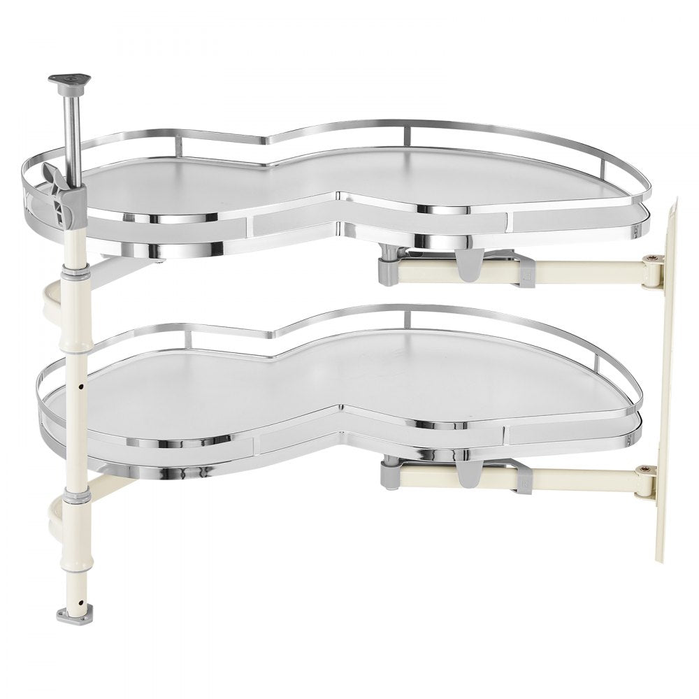 VEVOR Swing Right Blind Corner Cabinet, Pull Out Organizer for 36 inch Width Blind Cabinet, 2 Tier Height Adjustable Swing Tray, Soft Close Kitchen Cloud Blind Organizer, Right Open