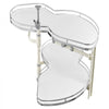 VEVOR Swing Right Blind Corner Cabinet, Pull Out Organizer for 36 inch Width Blind Cabinet, 2 Tier Height Adjustable Swing Tray, Soft Close Kitchen Cloud Blind Organizer, Right Open