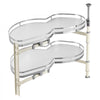 VEVOR Swing Left Blind Corner Cabinet, Pull Out Organizer for 36 inch Width Blind Cabinet, 2 Tier Height Adjustable Swing Tray, Soft Close Kitchen Cloud Blind Organizer, Left Open