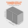VEVOR Min 15"W Opening Blind Corner Pull Out Organizer, 2 Tier 4 Shelf Kitchen Cabinet Organizer, Chrome Carbon Steel Storage Basket, Slide Out Storage Organizer, Left & Right Open Compatible