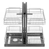 VEVOR Min 15"W Opening Blind Corner Pull Out Organizer, 2 Tier 4 Shelf Kitchen Cabinet Organizer, Chrome Carbon Steel Storage Basket, Slide Out Storage Organizer, Left & Right Open Compatible