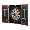 VEVOR Dartboard and Cabinet Set, Ready-to-Play Bundle Official Size Dartboard Cabinet, Steel Tip Dart Hideaway Cabinet, Features Easy Assembly, Complete with All Accessories, Perfect for Cricket Games