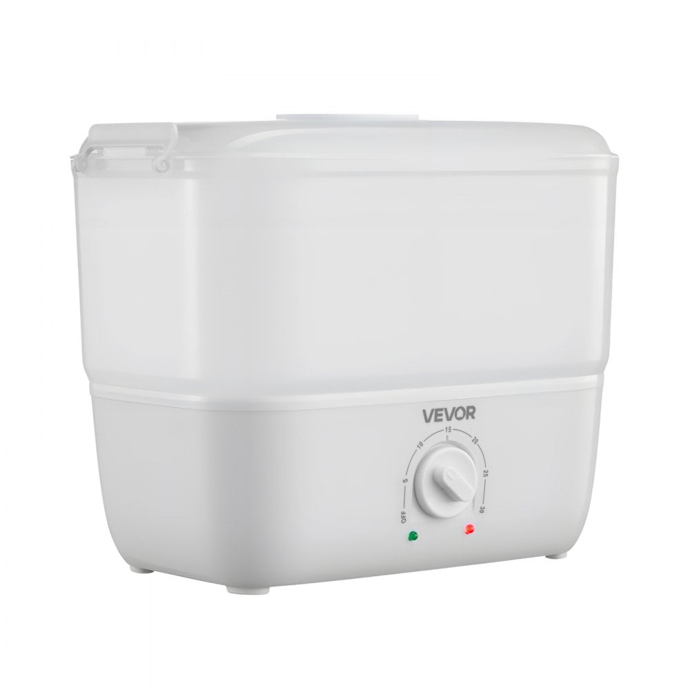 VEVOR Hot Towel Warmer, 1.1 gal Small Towel Steamer with Clip & Indicator, Holds 12-15 Towels, Portable Facial Warmer Quickly Heats Up in 5 Minutes, for Spa, Barber, Manicures, Massage, Salon, White