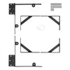 VEVOR Gate Corner Brace Bracket, Anti Sag Gate Frame Hardware Kit, Gate Frame Brace Bracket with Latch Lock Rope, Latch Lock, for Shed Doors, Corral Gates, Driveway Gates, Wood Windows, Iron, Black
