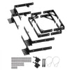 VEVOR Gate Corner Brace Bracket, 2 Sets, Anti Sag Gate Frame Hardware Kit, Gate Frame Brace Bracket with Latch Lock, Screws, for Shed Doors, Corral Gates, Driveway Gates, Wood Windows, Iron, Black