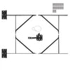 VEVOR Gate Corner Brace Bracket, Anti Sag Gate Frame Hardware Kit, Gate Frame Brace Bracket with Latch Lock, Latch Lock Rope, for Shed Doors, Corral Gates, Driveway Gates, Stable Gates, Iron, Black