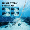 VEVOR Windlass Anchor Rode and Chain, 5/16" x 15' Boat Anchor Chain and 1/2" x 200' Nylon Rope, 2373 lbs. WLL/7120 lbs. BS, Galvanized Anchor Lead Chain and Nylon 3-Strand Rope for Boat Anchor System