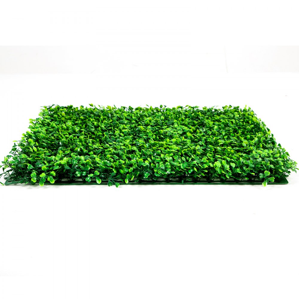 VEVOR Artificial Boxwood Panels, 14 PCS 20\"x20\" Boxwood Hedge Wall Panels, PE Artificial Grass Backdrop Wall 1.6\", Privacy Hedge Screen for Decoration of Outdoor, Indoor, Garden, Fence, and Backyar