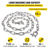 VEVOR Boat Anchor Chain, 5/16" x 20', 2373 lbs. WLL/7120 lbs. BS, 316 Stainless Steel Marine Grade Anchor Lead Chain with Dual Lock Ring Shackles for Boats, Deck, Fishing, Works with Different Anchors