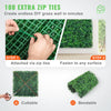 VEVOR 12PCS 20x20inch Artificial Boxwood Panels,Boxwood Hedge Wall Panels,Artificial Grass Backdrop Wall 1.6\",Privacy Hedge Screen UV Protected for Outdoor Indoor Garden Fence Backyard