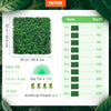 VEVOR 12PCS 20x20inch Artificial Boxwood Panels,Boxwood Hedge Wall Panels,Artificial Grass Backdrop Wall 1.6\",Privacy Hedge Screen UV Protected for Outdoor Indoor Garden Fence Backyard