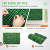 VEVOR 12PCS 24\"x16\" Grass Wall Panels for 32 SQ Feet, Boxwood Hedge Wall Panels, Artificial Grass Backdrop Wall 1.6\", Privacy Hedge Screen UV Protected for Outdoor Indoor Garden Fence Backyard
