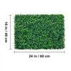 VEVOR 12PCS 24\"x16\" Grass Wall Panels for 32 SQ Feet, Boxwood Hedge Wall Panels, Artificial Grass Backdrop Wall 1.6\", Privacy Hedge Screen UV Protected for Outdoor Indoor Garden Fence Backyard