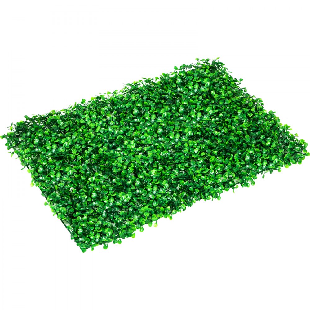 VEVOR Artificial Boxwood Panel UV 4pcs Boxwood Hedge Wall Panels Artificial Grass Backdrop Wall 24X16\" 4 cm Green Grass Wall Fake Hedge for Decor Privacy Fence Indoor Outdoor Garden Backyard