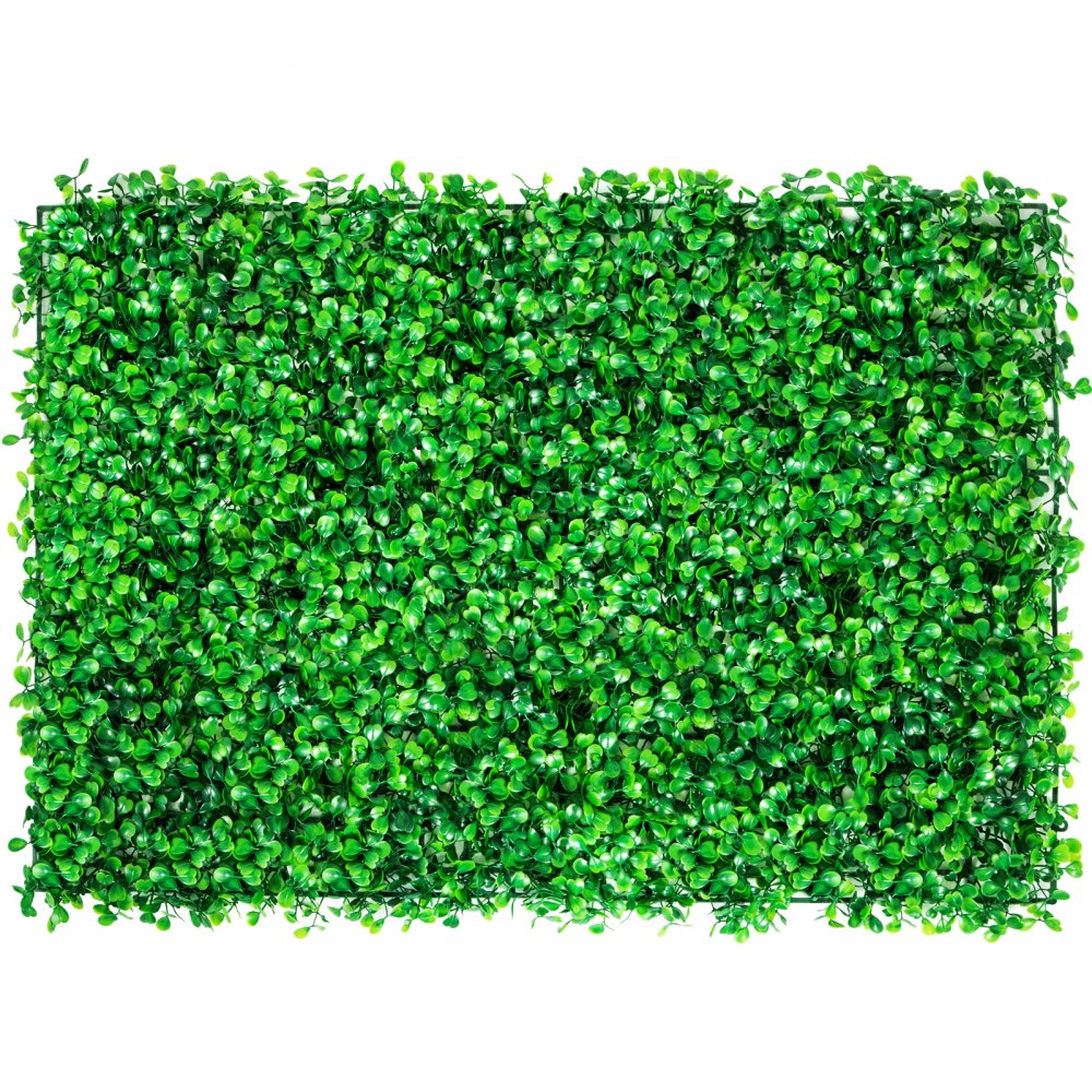 VEVOR Artificial Boxwood Panel 8pcs Boxwood Hedge Wall Panels Artificial Grass Backdrop Wall 24X16 4cm Green Grass Wall, Fake Hedge for Decor Privacy Fence Indoor Outdoor Garden Backyard