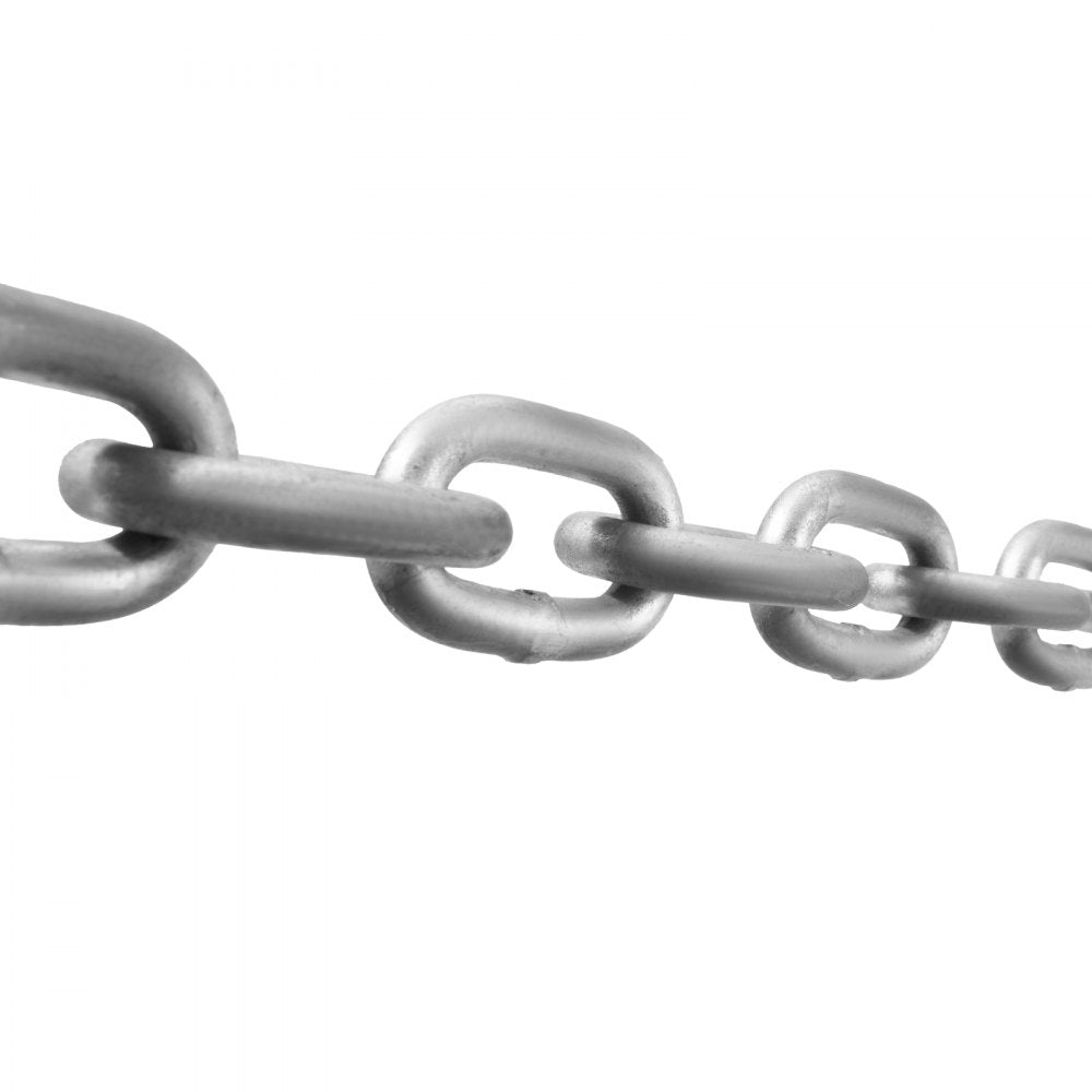VEVOR Boat Anchor Chain, 5/16" x 20', 2373 lbs. WLL/7120 lbs. BS, Galvanized Steel Marine Grade Anchor Lead Chain with Dual Lock Ring Shackles for Boats, Deck, Fishing, Works with Different Anchors