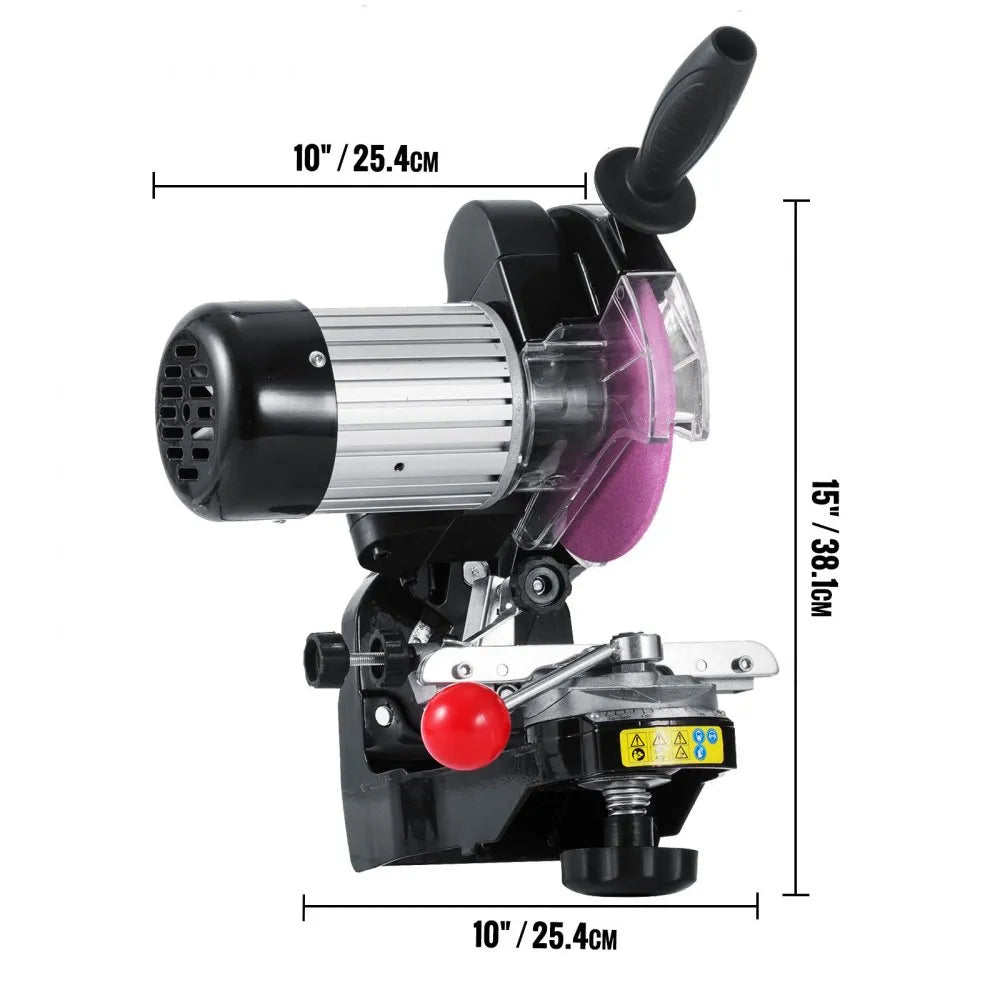 VEVOR Electric Chainsaw Sharpener, 230W Professional Multi-Angle Adjustable Chain Grinder 3000RPM, Electric Chainsaw Blade Sharpener for 1/4" to 2/5" Chains
