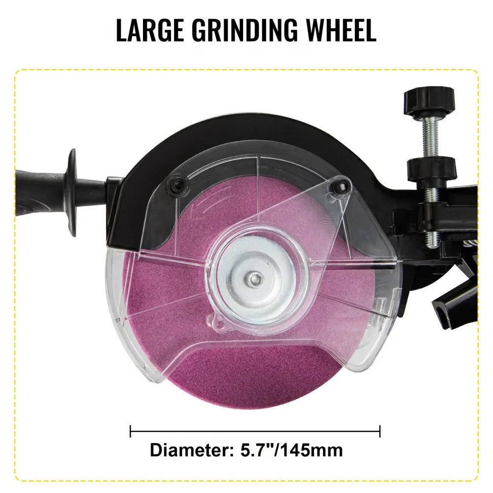 VEVOR Electric Chainsaw Sharpener, 230W Professional Multi-Angle Adjustable Chain Grinder 3000RPM, Electric Chainsaw Blade Sharpener for 1/4" to 2/5" Chains