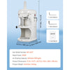 VEVOR Commercial Ice Shaver Crusher, 220lbs/hr Electric Fluffy Ice & Snow Cone Machine, 250W 1500RPM Tabletop Fluffy Shaved-Ice Machine for Parties Events Snack Bar, Home and Commercial Use (White)