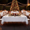 VEVOR Rectangular Tablecloths, 60 x 102 in 10 Pack, White Polyester Covers, for Party Wedding Banquet Festival, Washable, Reusable Table Cloth with Brushed Fabric, Neat Hems, Smooth Drape