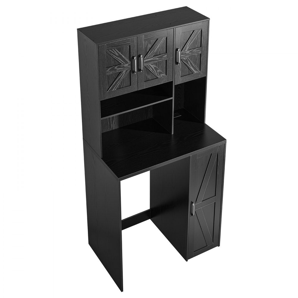 VEVOR Coffee Bar Cabinet with Mini Fridge Space, 73"H, Storage & Outlet, for Home, Kitchen, Living Room, Liquor Wine Cabinets, Beverage Station with 4 Doors, Adjustable Shelves, Multi-Tier Storage