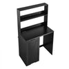VEVOR Coffee Bar Cabinet with Mini Fridge Space, 69"H, Storage & Outlet, for Home, Kitchen, Living Room, Liquor Wine Cabinets, Beverage Station with Door, 2 Adjustable Shelves, Multi-Tier Storage