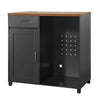 VEVOR Coffee Bar Cabinet with Mini Fridge Space, 39"W, Storage & Outlet, for Home, Kitchen, Living Room, Liquor Wine Beverage Station with Drawer, Door, Adjustable Shelf and Spacious Countertop