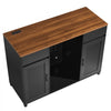 VEVOR Coffee Bar Cabinet with Mini Fridge Space, 53"W, Storage & Outlet, for Home, Kitchen, Living Room, Liquor Wine Beverage Station with 2 Drawers, 2 Doors, Adjustable Shelves, Countertop Storage