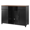 VEVOR Coffee Bar Cabinet with Mini Fridge Space, 53"W, Storage & Outlet, for Home, Kitchen, Living Room, Liquor Wine Beverage Station with 2 Drawers, 2 Doors, Adjustable Shelves, Countertop Storage