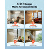 VEVOR Mini Split Air Conditioner, 12,000 BTU AC / 12,500 BTU Heat, 230V 19 SEER2 High Efficiency Energy Saving, Quiet Inverter System for 750 Sq.Ft Coverage Area, Easy to Maintain, for Home, Office