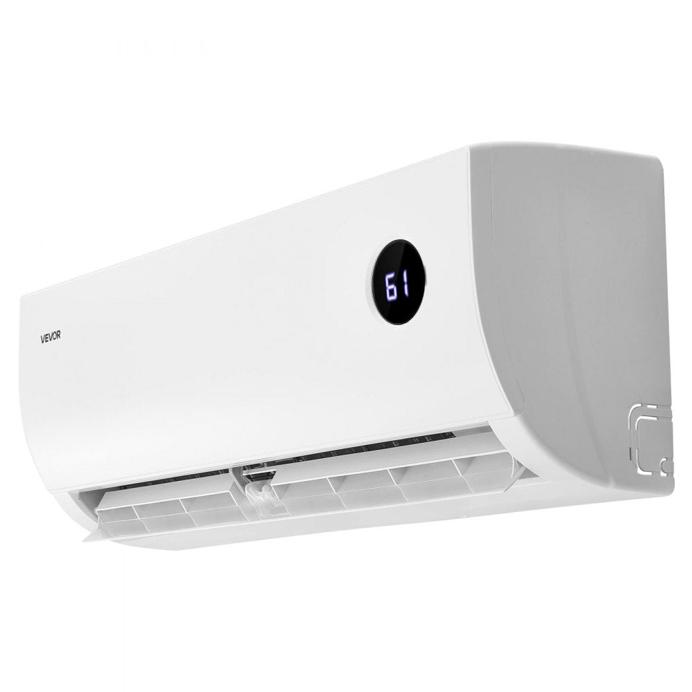 VEVOR Mini Split Air Conditioner, 9000 BTU 230V Fast Cooling & Heating, 19 SEER2 High Efficiency Energy Saving, Quiet Inverter System for 450 Sq.Ft Coverage Area, Easy to Maintain, for Home, Office