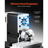 VEVOR Didactical Mini Metal Lathe Machine, 2.76 x 5.12 in, 36W Power Metal Lathe, 20,000 RPM Speed, with 3-jaw Chuck, Aluminum Alloy Handwheel, for Processing Precision Parts Soft Metals Wood Plastics