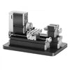 VEVOR Didactical Mini Metal Lathe Machine, 2.76 x 5.12 in, 36W Power Metal Lathe, 20,000 RPM Speed, with 3-jaw Chuck, Aluminum Alloy Handwheel, for Processing Precision Parts Soft Metals Wood Plastics