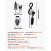 VEVOR Manual Lever Chain Hoist, 1/2T 1100LBS Capacity Heavy Duty Come Along, 20FT Lift G80 Alloy Steel Chain With Dual Pawl Mechanical Brake,360°Rotating Hooks, for Warehouse Construction Garage