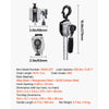VEVOR Manual Lever Chain Hoist, 1/4T 550LBS Capacity Heavy Duty Come Along, 10FT Lift G80 Alloy Steel Chain With Dual Pawl Mechanical Brake,360°Rotating Hooks, for Warehouse Construction Garage