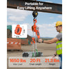 VEVOR Manual Lever Chain Hoist, 3/4T 1650LBS Capacity Heavy Duty Come Along, 20FT Lift G80 Alloy Steel Chain With Dual Pawl Mechanical Brake,360°Rotating Hooks, for Warehouse Construction Garage