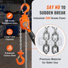 VEVOR Manual Lever Chain Hoist, 1/4 Ton 550 lbs Capacity 10 FT Come Along, G80 Galvanized Carbon Steel with Weston Double-Pawl Brake, Auto Chain Leading & 360° Rotation Hook, for Garage Factory Dock