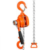 VEVOR Manual Lever Chain Hoist, 1/2 Ton 1100 lbs Capacity 5 FT Come Along, G80 Galvanized Carbon Steel with Weston Double-Pawl Brake, Auto Chain Leading & 360° Rotation Hook, for Garage Factory Dock