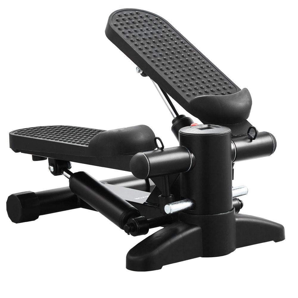 VEVOR Stair Stepper, Mini Stepper for Exercise at Home, Hydraulic Fitness Stepper with Resistance Bands, Full Body Workout Cardio Equipment, Stair Climber with LCD Monitor, 330LBS Load Capacity