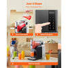 VEVOR Slushie Machine, 2L/68oz No Ice Needed Slushy Machine for Home, Frozen Drink Maker with 6 Preset Programs, Margarita Machine with Self-Cleaning, Frozen Margaritas, Frappés, Milkshake, and More