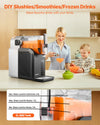 VEVOR Slushie Machine, 2L/68oz No Ice Needed Slushy Machine for Home, Frozen Drink Maker with 6 Preset Programs, Margarita Machine with Self-Cleaning, Frozen Margaritas, Frappés, Milkshake, and More